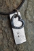 Smash Tag and Heart - Silver and oxidized Silver. $200