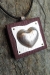 Heart Pendant - Silver and Cherry wood: $200
